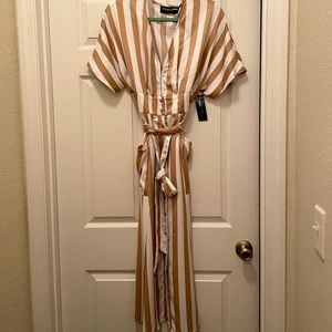 Gabrielle Union for NYCo Striped maxi dress